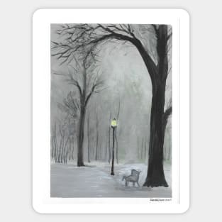 Winter Lamppost Sticker